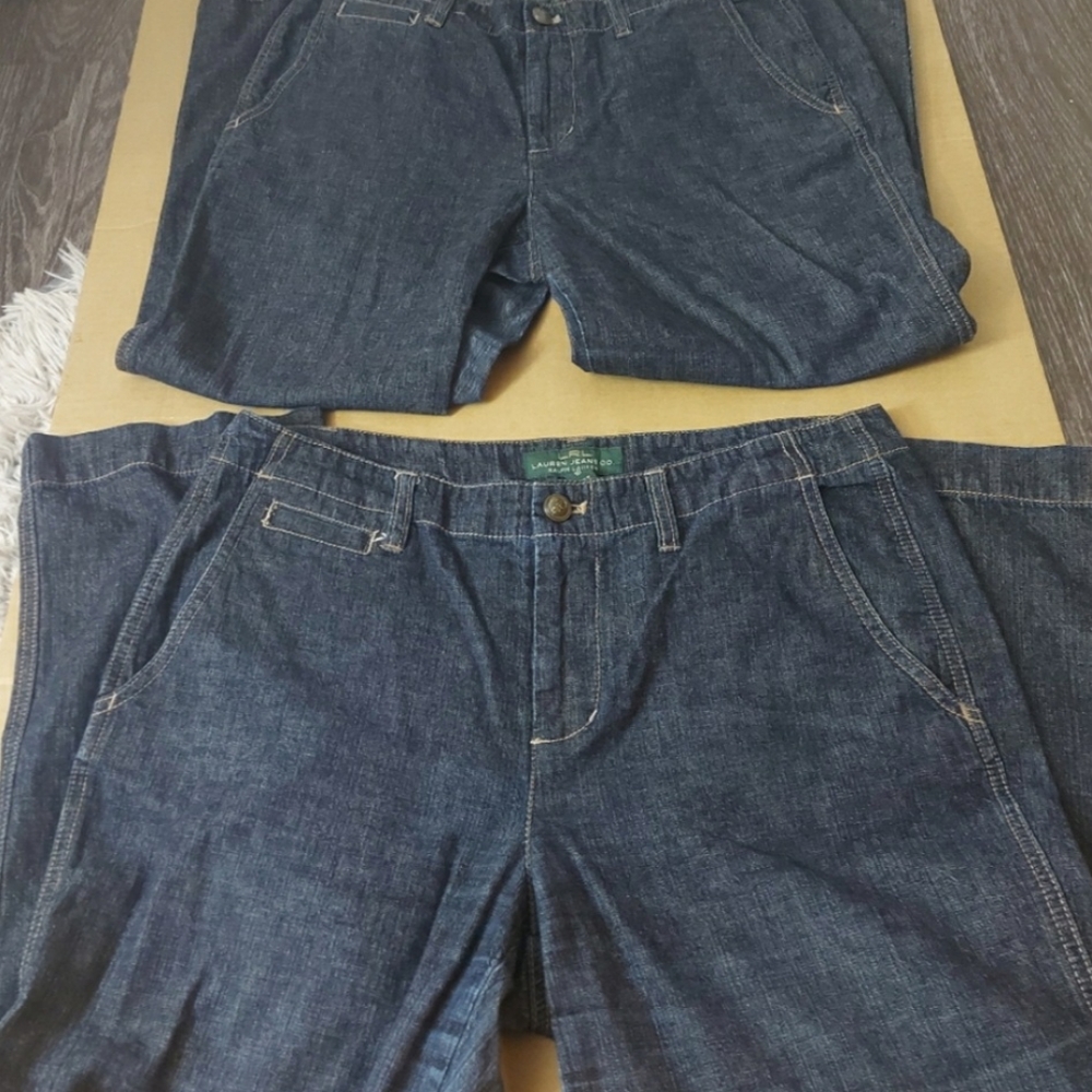 2 Pairs of Lauren Ralph Lauren Denim Newbury Jeans